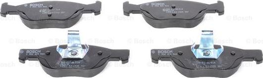 BOSCH 0 986 424 544 - Bromsbeläggssats, skivbroms xdelar.se