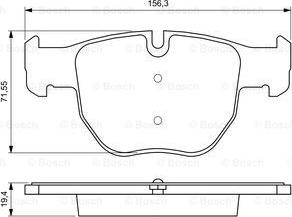 BOSCH 0 986 424 687 - Bromsbeläggssats, skivbroms xdelar.se