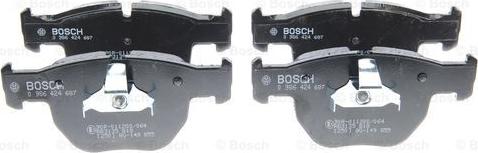 BOSCH 0 986 424 687 - Bromsbeläggssats, skivbroms xdelar.se