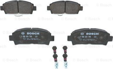 BOSCH 0 986 424 799 - Bromsbeläggssats, skivbroms xdelar.se