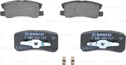 BOSCH 0 986 424 717 - Bromsbeläggssats, skivbroms xdelar.se