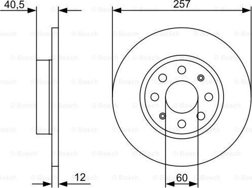 BOSCH 0 986 479 C11 - Bromsskiva xdelar.se