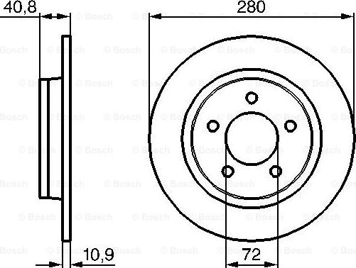 BOSCH 0 986 479 C79 - Bromsskiva xdelar.se