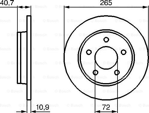 BOSCH 0 986 479 C77 - Bromsskiva xdelar.se