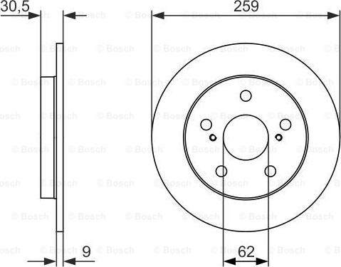 Kavo Parts BR-9452-C - Bromsskiva xdelar.se