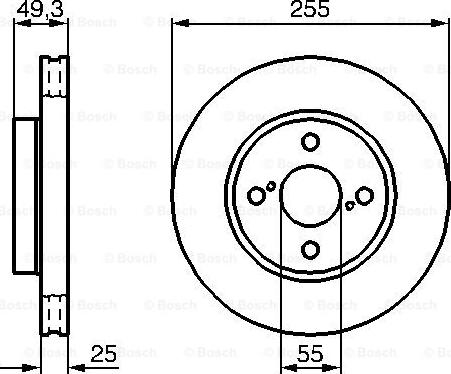 BOSCH 0 986 479 B70 - Bromsskiva xdelar.se