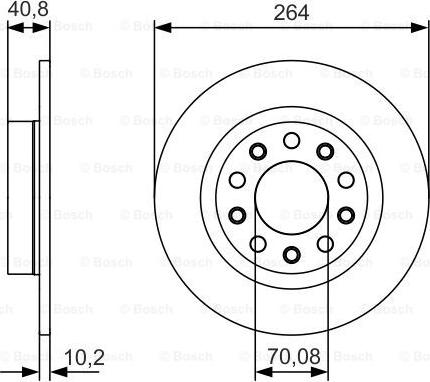 BOSCH 0 986 479 C41 - Bromsskiva xdelar.se