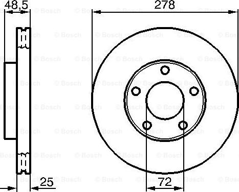 BOSCH 0 986 479 C68 - Bromsskiva xdelar.se