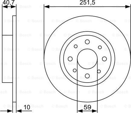 BOSCH 0 986 479 C83 - Bromsskiva xdelar.se