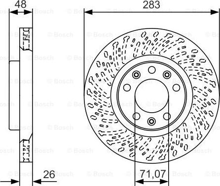 BOSCH 0 986 479 C35 - Bromsskiva xdelar.se