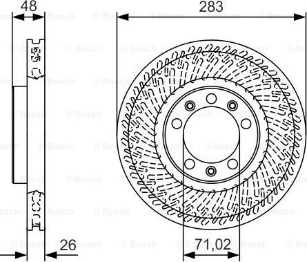 BOSCH 0 986 479 C33 - Bromsskiva xdelar.se