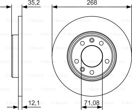 BOSCH 0 986 479 C24 - Bromsskiva xdelar.se