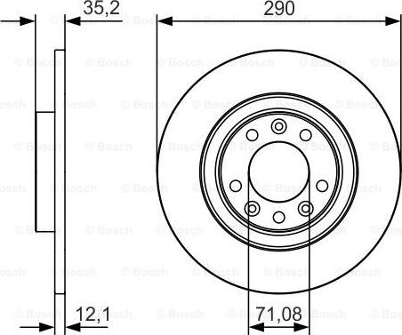 BOSCH 0 986 479 C25 - Bromsskiva xdelar.se