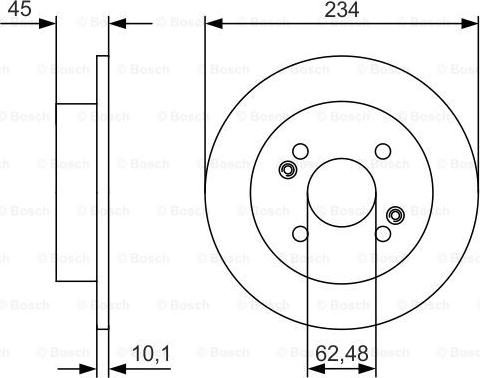 BOSCH 0 986 479 D02 - Bromsskiva xdelar.se