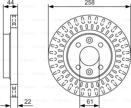 BOSCH 0 986 479 U50 - Bromsskiva xdelar.se