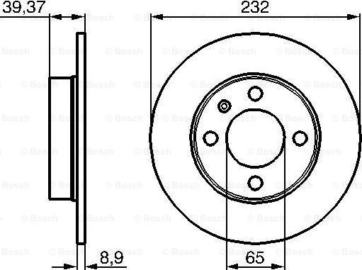 BOSCH 0 986 479 C67 - Bromsskiva xdelar.se