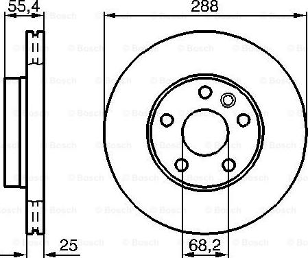 BOSCH 0 986 479 B57 - Bromsskiva xdelar.se