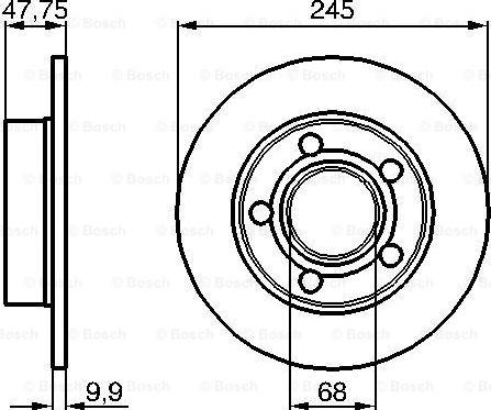 BOSCH 0 986 479 B56 - Bromsskiva xdelar.se