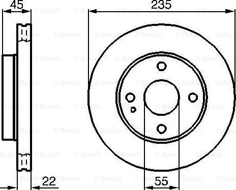 BOSCH 0 986 478 219 - Bromsskiva xdelar.se