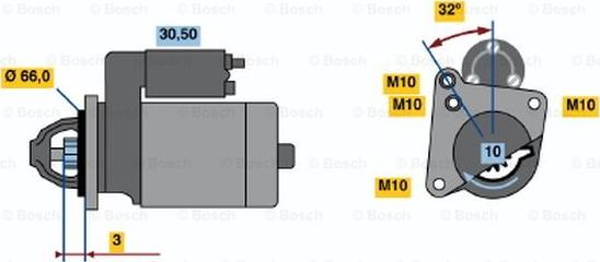 BOSCH 0 986 018 591 - Startmotor xdelar.se