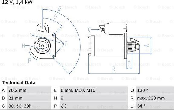 BOSCH 0 986 026 220 - Startmotor xdelar.se