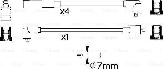 BOSCH 0 986 356 984 - Tändkabelsats xdelar.se