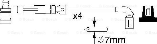 BOSCH 0 986 356 987 - Tändkabelsats xdelar.se