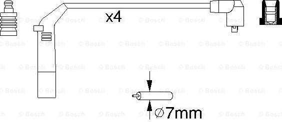 BOSCH 0 986 356 898 - Tändkabelsats xdelar.se