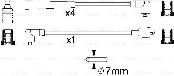 BOSCH 0 986 356 841 - Tändkabelsats xdelar.se