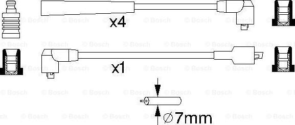 BOSCH 0 986 356 859 - Tändkabelsats xdelar.se