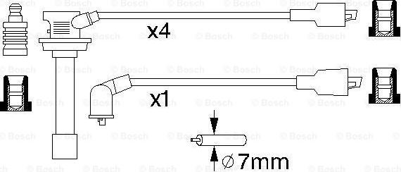 BOSCH 0 986 356 756 - Tändkabelsats xdelar.se