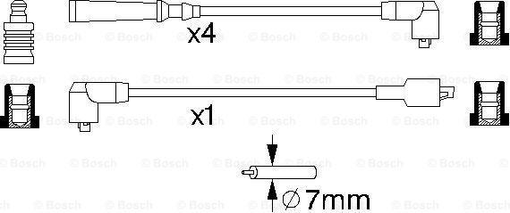 BOSCH 0 986 356 702 - Tändkabelsats xdelar.se