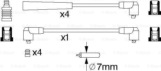 BOSCH 0 986 356 719 - Tändkabelsats xdelar.se