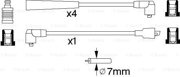 BOSCH 0 986 356 734 - Tändkabelsats xdelar.se