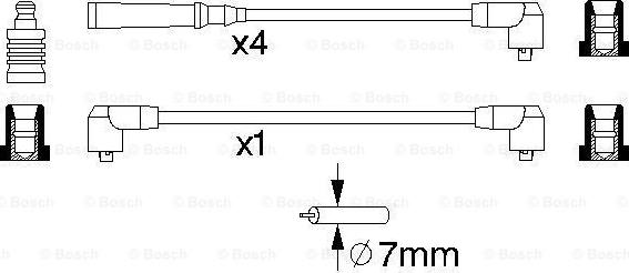 BOSCH 0 986 356 720 - Tändkabelsats xdelar.se