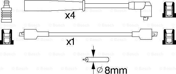 BOSCH 0 986 356 774 - Tändkabelsats xdelar.se