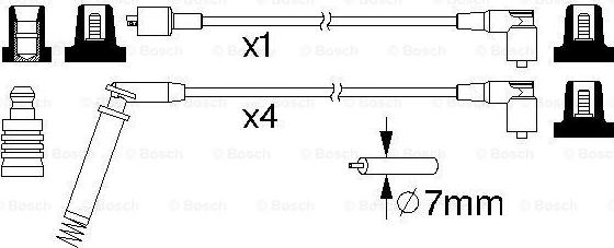 BOSCH 0 986 357 148 - Tändkabelsats xdelar.se