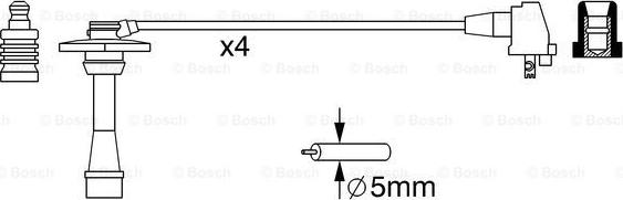 BOSCH 0 986 357 259 - Tändkabelsats xdelar.se