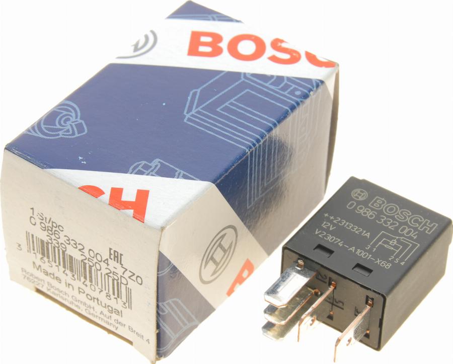 BOSCH 0 986 332 004 - Relä, huvudström xdelar.se