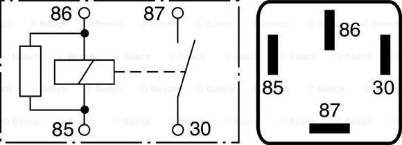 BOSCH 0 986 332 030 - Relä, huvudström xdelar.se