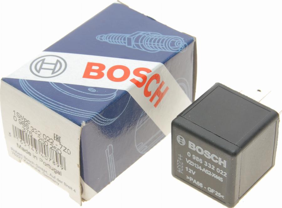 BOSCH 0 986 332 022 - Relä, huvudström xdelar.se