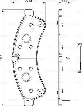 BOSCH 0 986 TB3 191 - Bromsbeläggssats, skivbroms xdelar.se