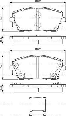 BOSCH 0 986 TB3 187 - Bromsbeläggssats, skivbroms xdelar.se