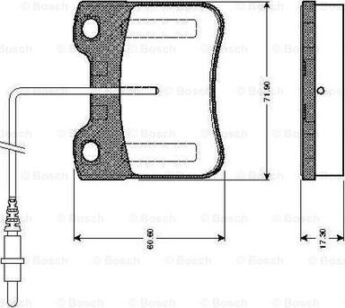 BOSCH 0 986 TB2 582 - Bromsbeläggssats, skivbroms xdelar.se