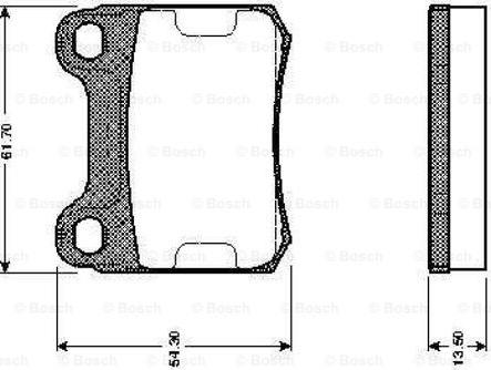 BOSCH 0 986 TB2 084 - Bromsbeläggssats, skivbroms xdelar.se