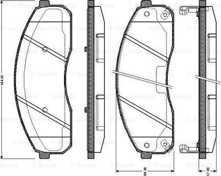 BOSCH 0 986 TB2 394 - Bromsbeläggssats, skivbroms xdelar.se