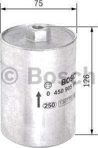 BOSCH 0 450 905 906 - Bränslefilter xdelar.se