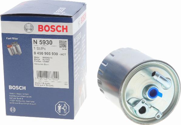 BOSCH 0 450 905 930 - Bränslefilter xdelar.se