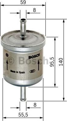 BOSCH 0 450 905 002 - Bränslefilter xdelar.se