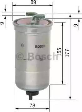 BOSCH 0 450 906 440 - Bränslefilter xdelar.se